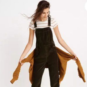 Corduroy Straight Leg Overalls